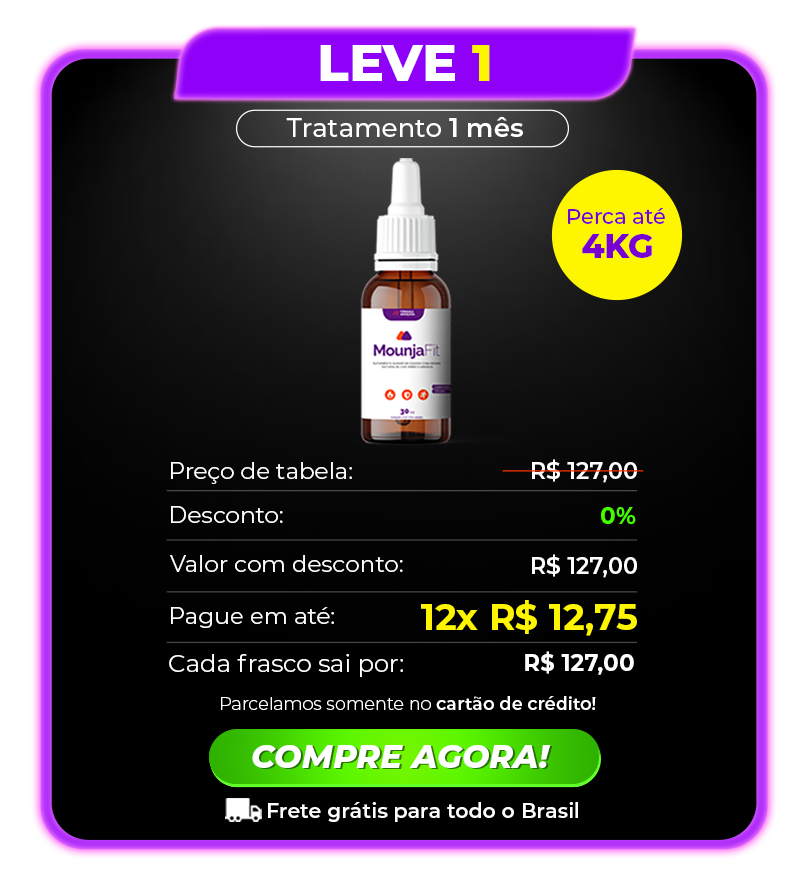 Oferta MounjaFit 1 frasco